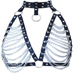 Bra Harness w/ Chains - Raves / Festivals